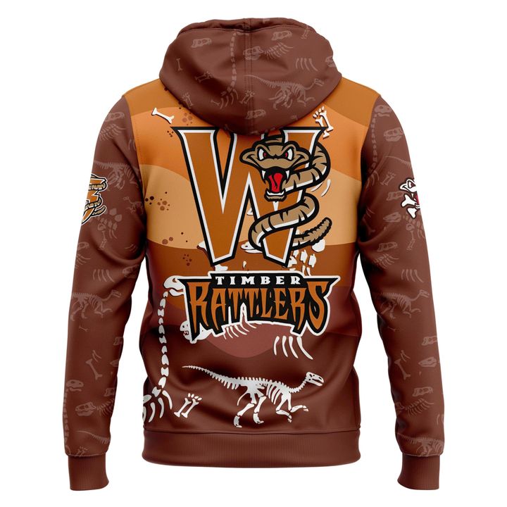 Wisconsin Timber Rattlers x Dino Night Special New Hoodie Wisconsin Timber Rattlers x Dino Night Special New Hoodie