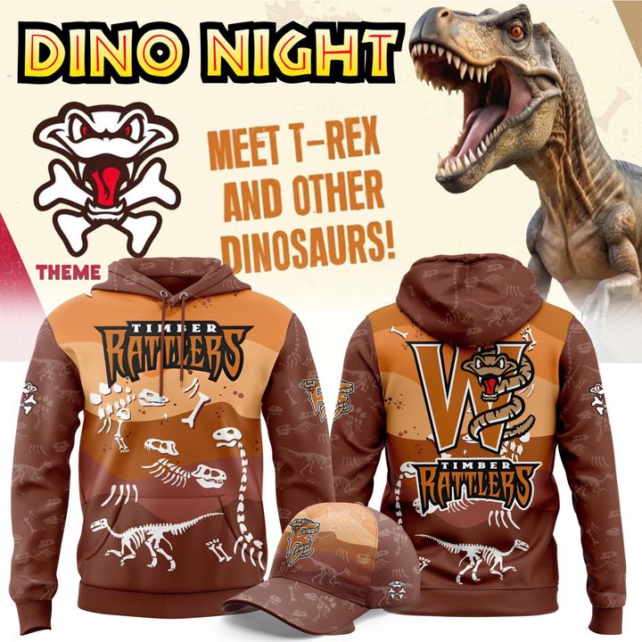 Wisconsin Timber Rattlers x Dino Night Special New Hoodie Wisconsin Timber Rattlers x Dino Night Special New Hoodie