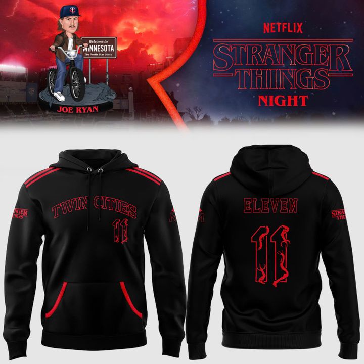 Minnesota Twins x Stranger Things Night Special Hoodie Minnesota Twins x Stranger Things Night Special Hoodie