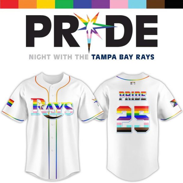 Tampa Bay Rays MLB Pride Night 2025 Baseball Jersey