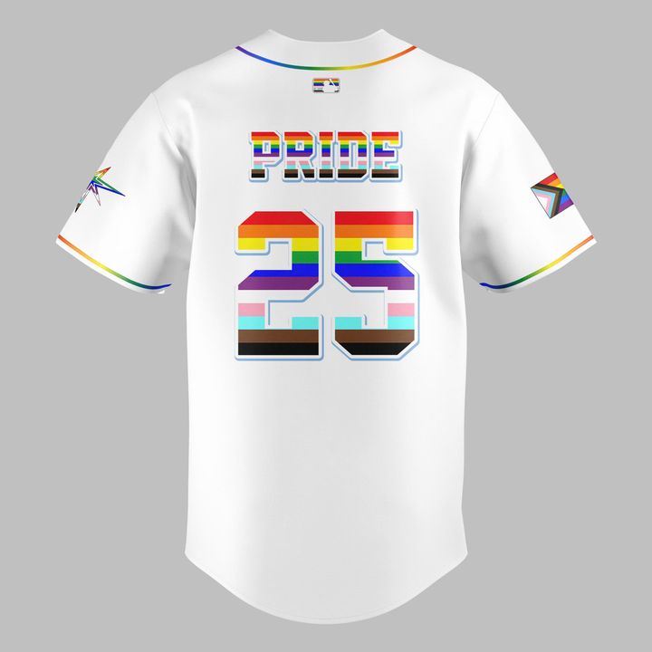Tampa Bay Rays MLB Pride Night 2025 Baseball Jersey Tampa Bay Rays MLB Pride Night 2025 Baseball Jersey