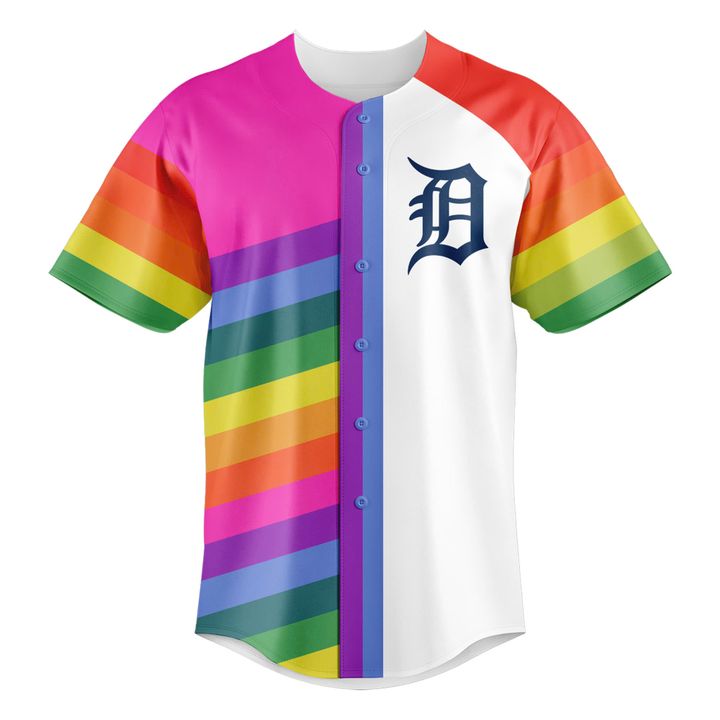 Detroit Tigers MLB Pride Night 2025 Baseball Jersey Detroit Tigers MLB Pride Night 2025 Baseball Jersey