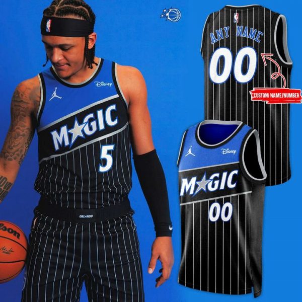 Orlando Magic A New Generation Of Magic Basketball Jersey 2025 Black