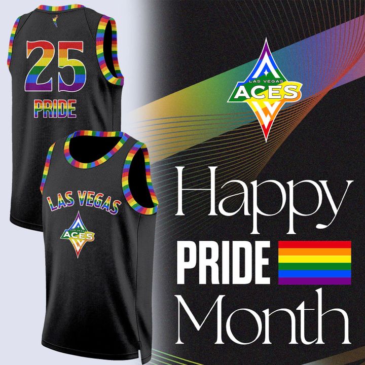 Las Vegas Aces x Pride Night 2025 Special Basketball Jersey Las Vegas Aces x Pride Night 2025 Special Basketball Jersey