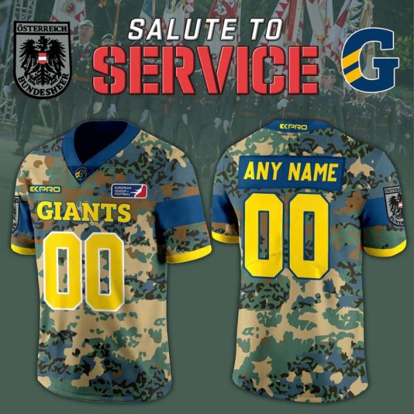 Graz Giants Salute to Service 2025 Camo Football Jersey