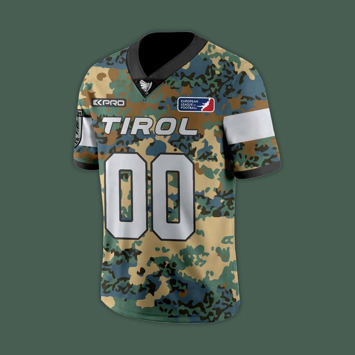 Tirol Raiders Salute to Service Personalized Football Jersey 2025 Tirol Raiders Salute to Service Personalized Football Jersey 2025
