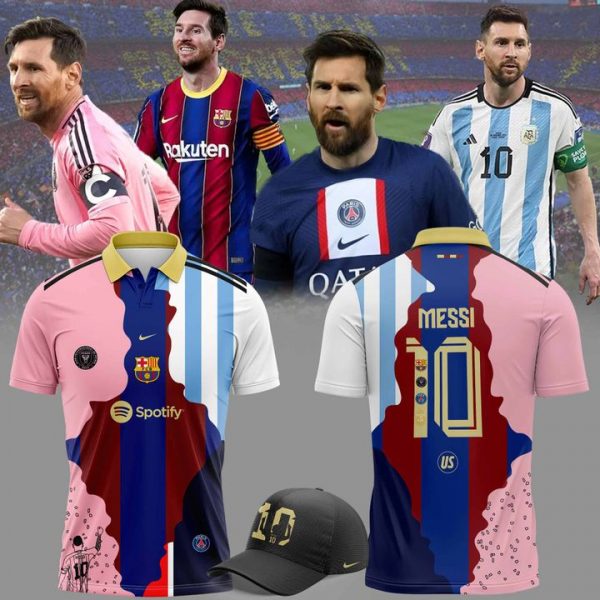 Lionel Messi All Team in Career Special Edition Polo Shirt