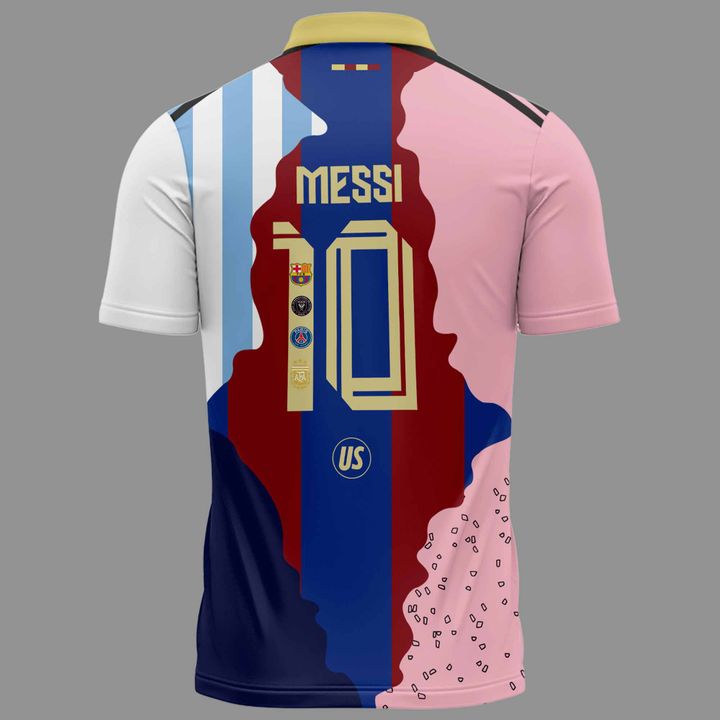 Lionel Messi All Team in Career Special Edition Polo Shirt Lionel Messi All Team in Career Special Edition Polo Shirt