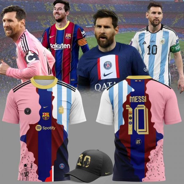 Lionel Messi All Team in Career Special Edition Soccer Jersey
