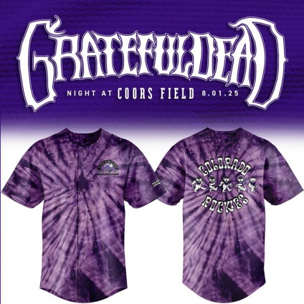 Colorado Rockies x Grateful Dead Night at Coors Fields Special Baseball Jersey