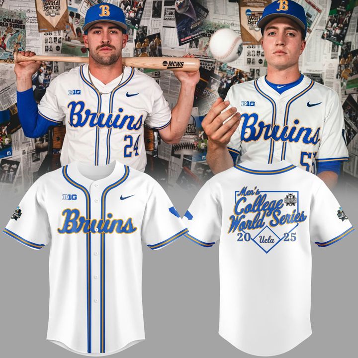 UCLA Bruins Men's College World Series 2025 Jersey UCLA Bruins Men's College World Series 2025 Jersey
