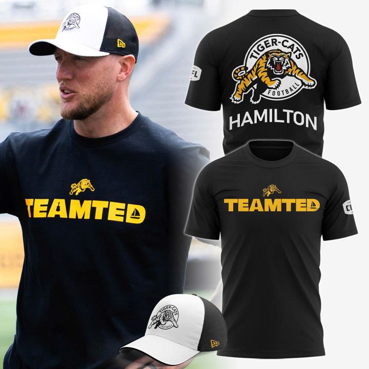 Hamilton Tiger-Cats x Teamted Special Black Tee Hamilton Tiger-Cats x Teamted Special Black Tee