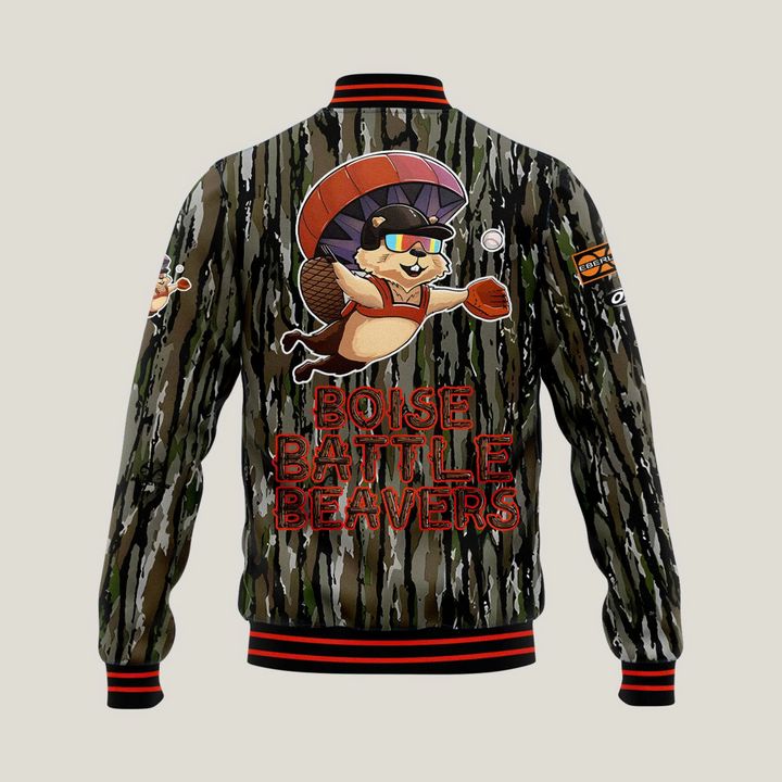 Boise Hawks x Boise Battle Beavers 2025 Baseball Jacket Boise Hawks x Boise Battle Beavers 2025 Baseball Jacket