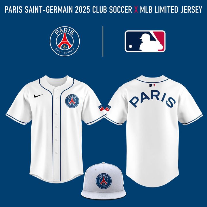Paris Saint-Germain x MLB Nike Club World Cup White Baseball Jersey Paris Saint-Germain x MLB Nike Club World Cup White Baseball Jersey