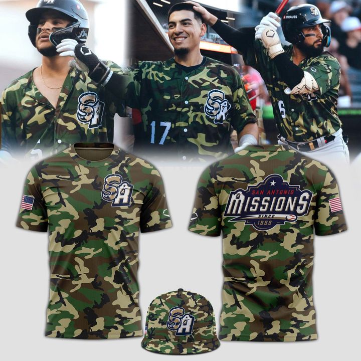 San Antonio Missions 2025 Camo Special Shirt San Antonio Missions 2025 Camo Special Shirt