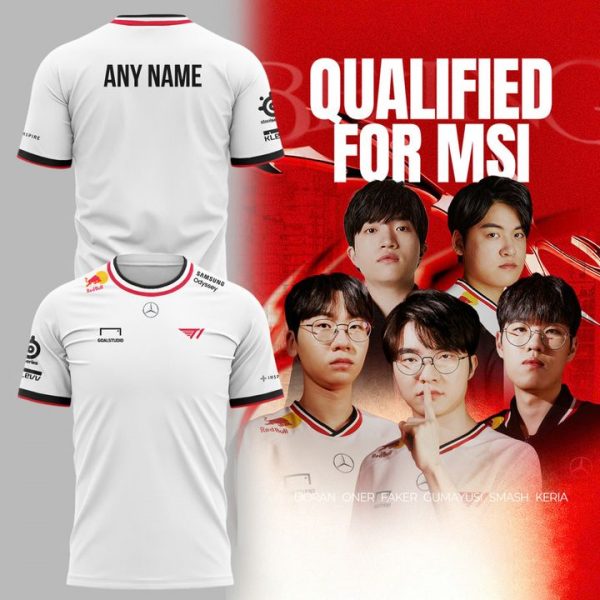 T1 MSI 2025 New Uniform Custom Name Shirt
