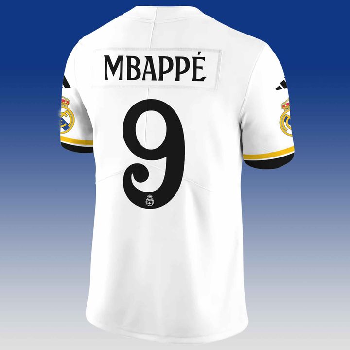 Real Madrid CF x NFL Club World Cup Game Road Custom Football Jersey Real Madrid CF x NFL Club World Cup Game Road Custom Football Jersey