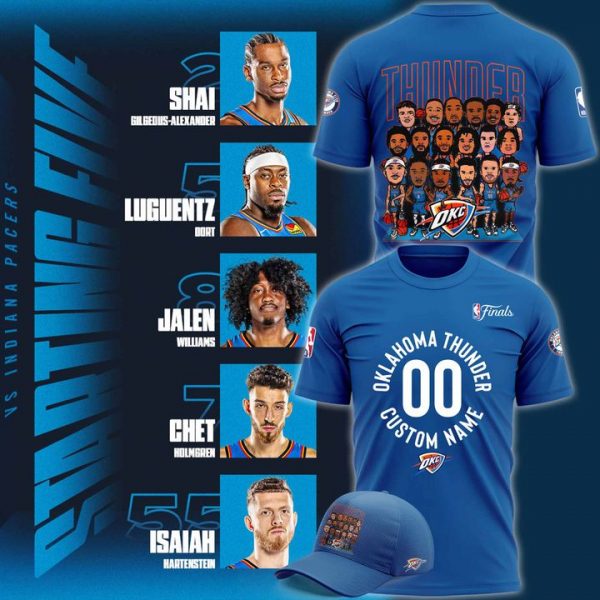 Oklahoma City Thunder Circle NBA Finals Personalized Shirt