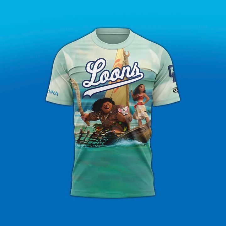 Great Lakes Loons x Moana Limited Edition Shirt 2025 Great Lakes Loons x Moana Limited Edition Shirt 2025