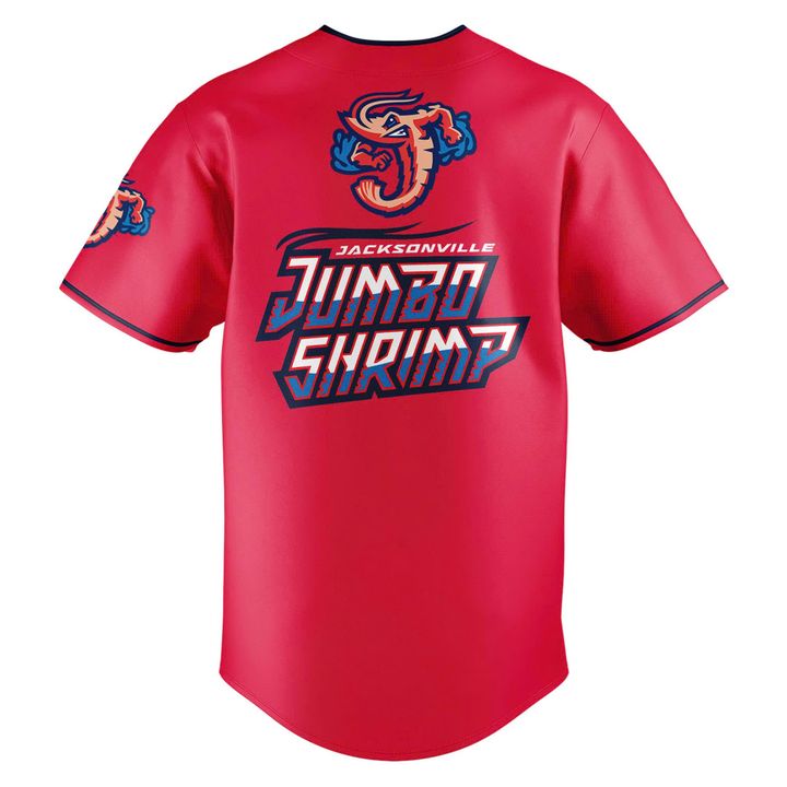 Jacksonville Jumbo Shrimp International League First Half Champions 2025 Baseball Jersey Jacksonville Jumbo Shrimp International League First Half Champions 2025 Baseball Jersey