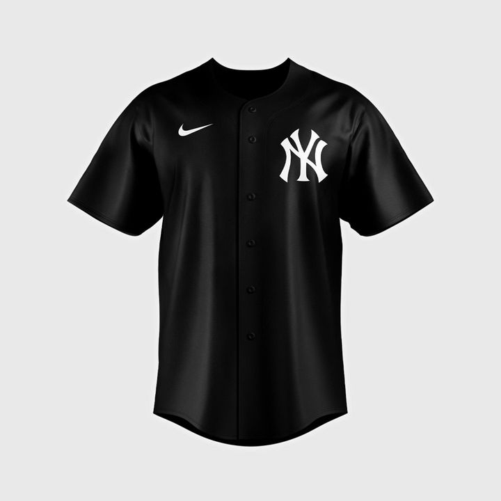 New York Yankees Black Lights Out 2025 Baseball Jersey New York Yankees Black Lights Out 2025 Baseball Jersey