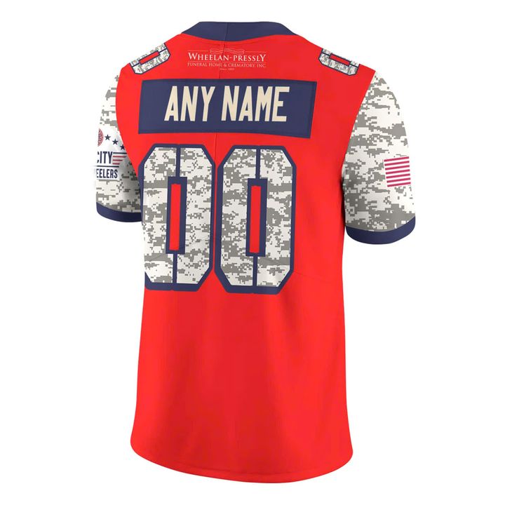 Quad City Steamwheelers Military Appreciation Special 2025 Football Jersey Quad City Steamwheelers Military Appreciation Special 2025 Football Jersey