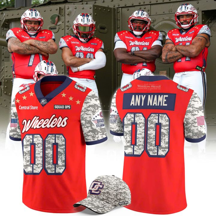 Quad City Steamwheelers Military Appreciation Special 2025 Football Jersey Quad City Steamwheelers Military Appreciation Special 2025 Football Jersey