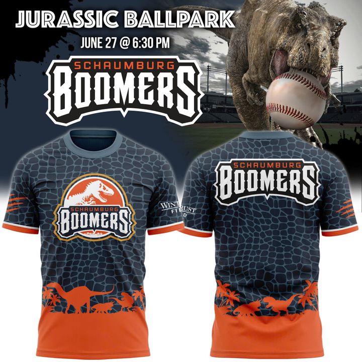 Schaumburg Boomers Jurassic Ballpark 2025 Shirt Schaumburg Boomers Jurassic Ballpark 2025 Shirt
