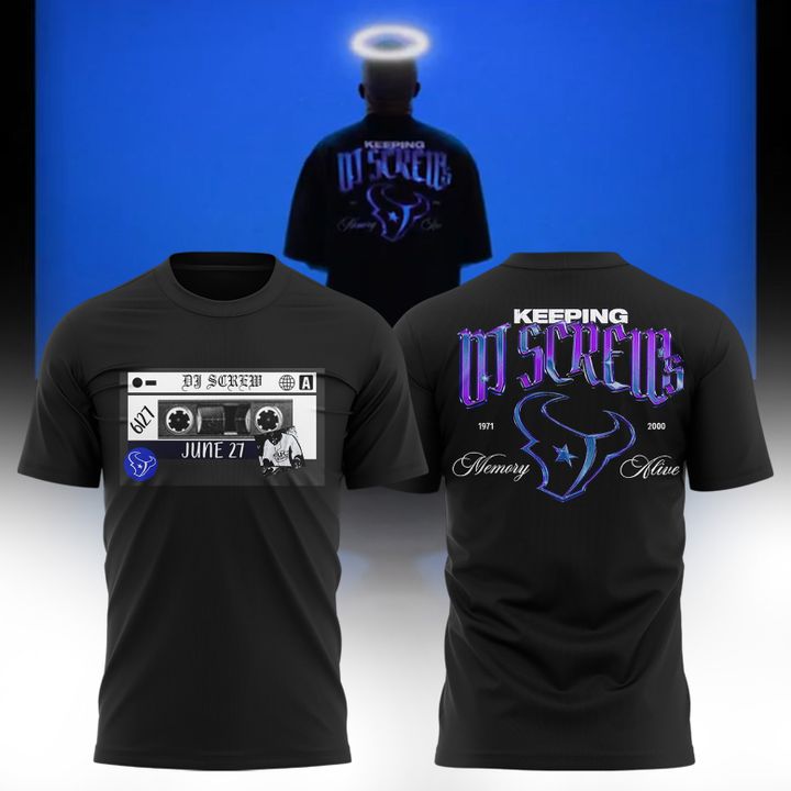 Houston Texans x DJ Screw 2025 "Memory Alive" Special Tee Houston Texans x DJ Screw 2025 "Memory Alive" Special Tee