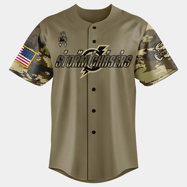 Limited Edition Omaha Storm Chasers Military Appreciation Night 2025 Baseball Jersey Limited Edition Omaha Storm Chasers Military Appreciation Night 2025 Baseball Jersey