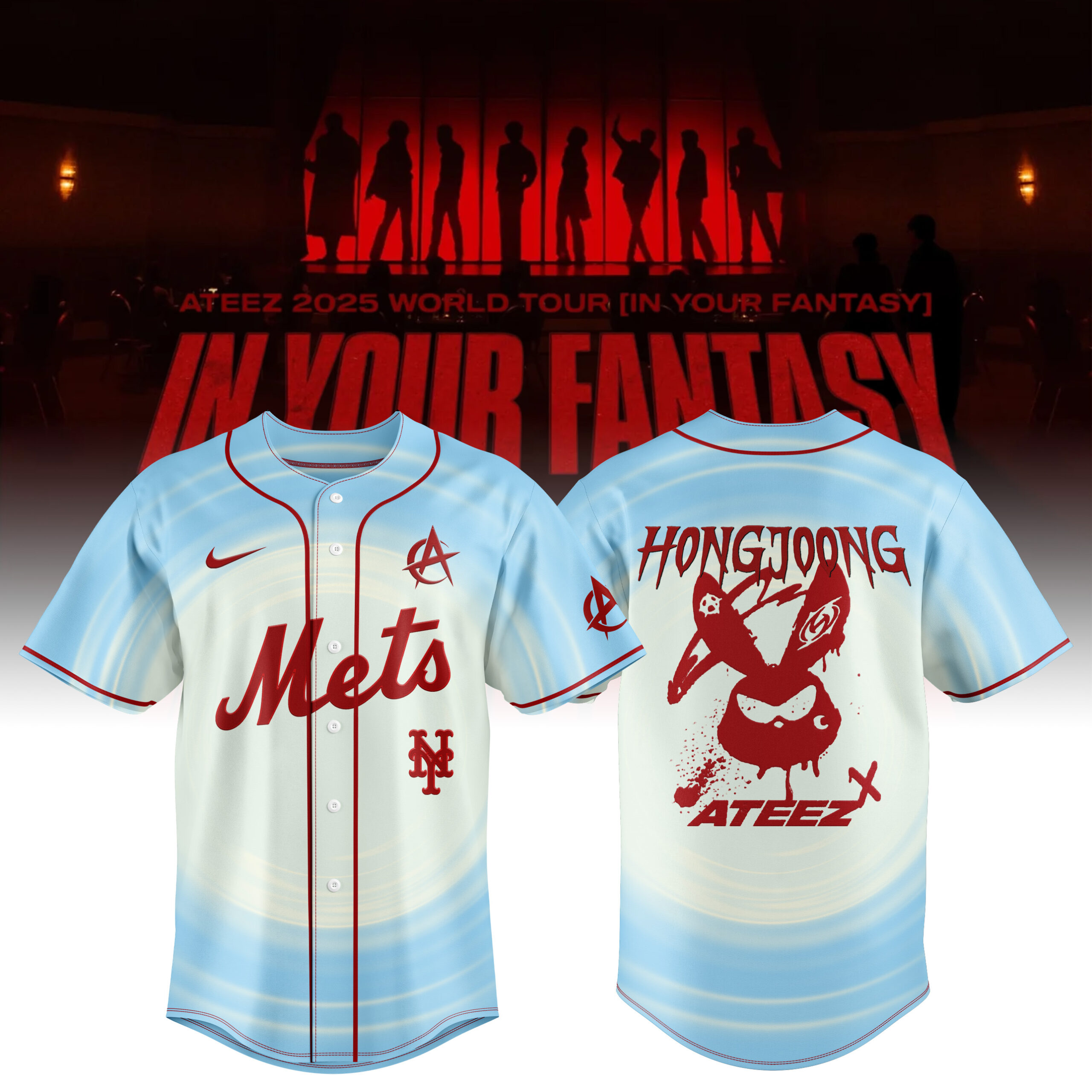 New York Mets "ATEEZ World Tour 2025: In Your Fantasy" Jersey New York Mets "ATEEZ World Tour 2025: In Your Fantasy" Jersey