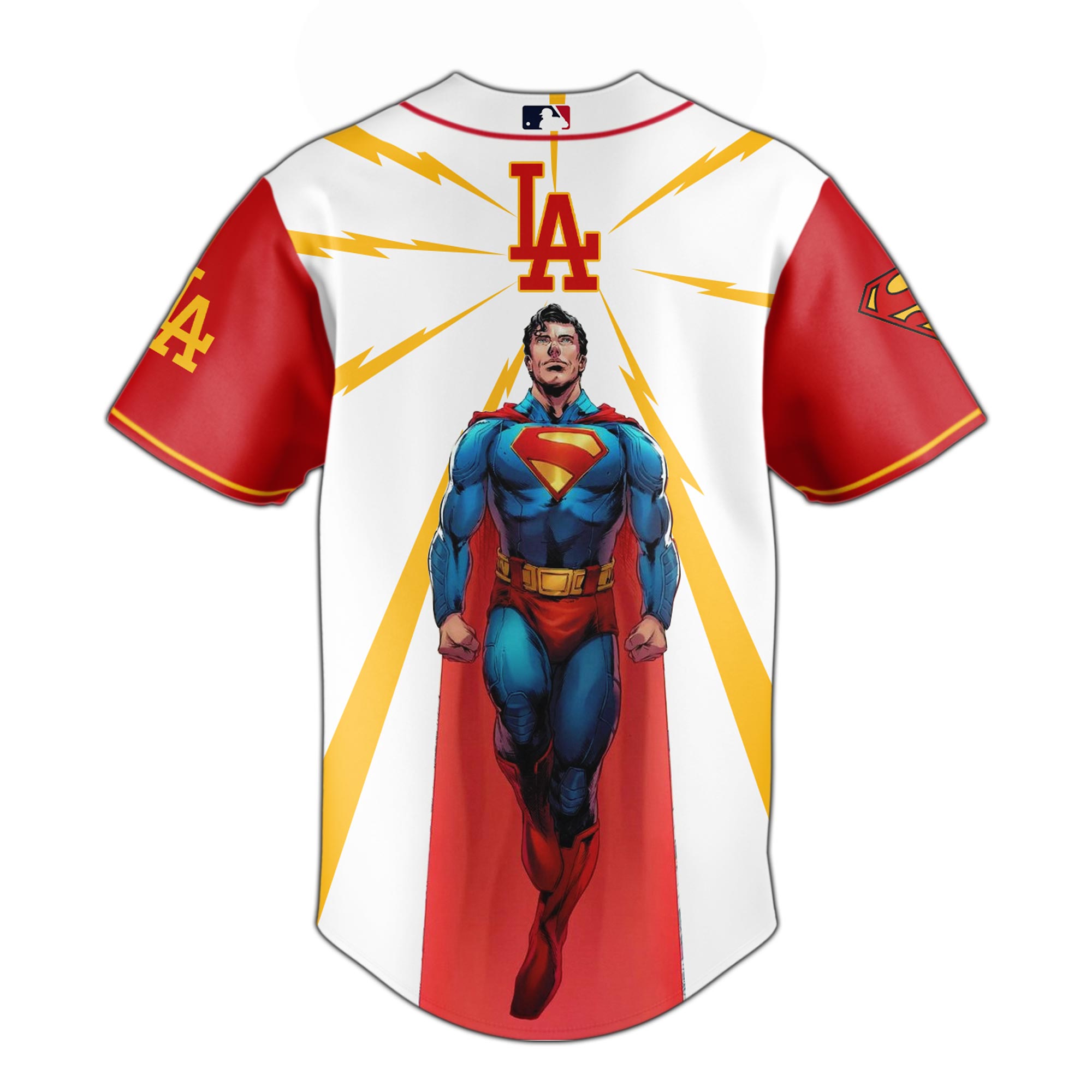 Los Angeles Dodgers x Superman Man of Steel Special Baseball Jersey Los Angeles Dodgers x Superman Man of Steel Special Baseball Jersey