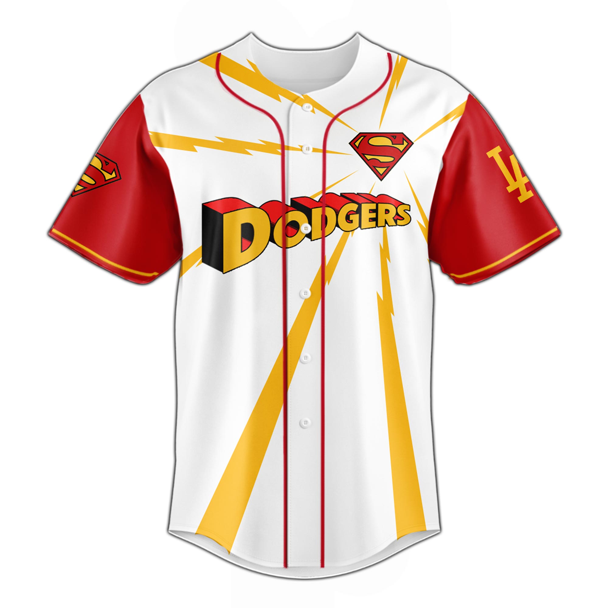 Los Angeles Dodgers x Superman Man of Steel Special Baseball Jersey Los Angeles Dodgers x Superman Man of Steel Special Baseball Jersey
