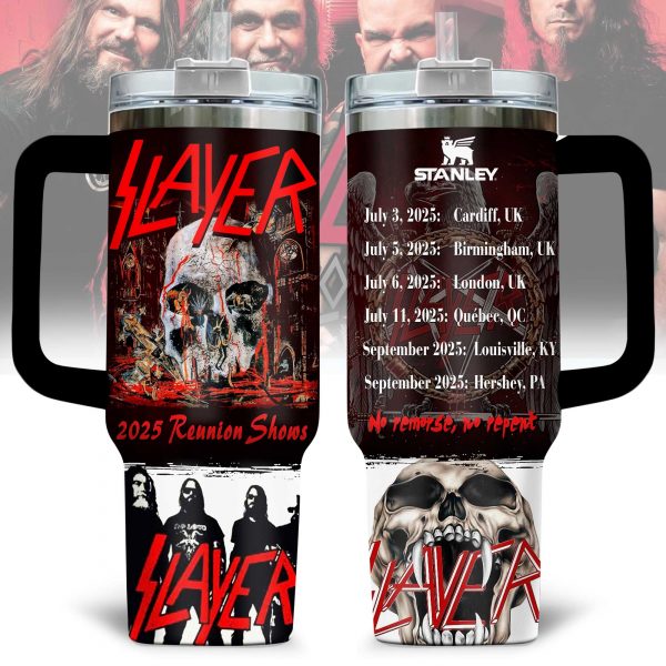 Slayer Band 2025 Reunion Shows Tumbler 40oz with Handle