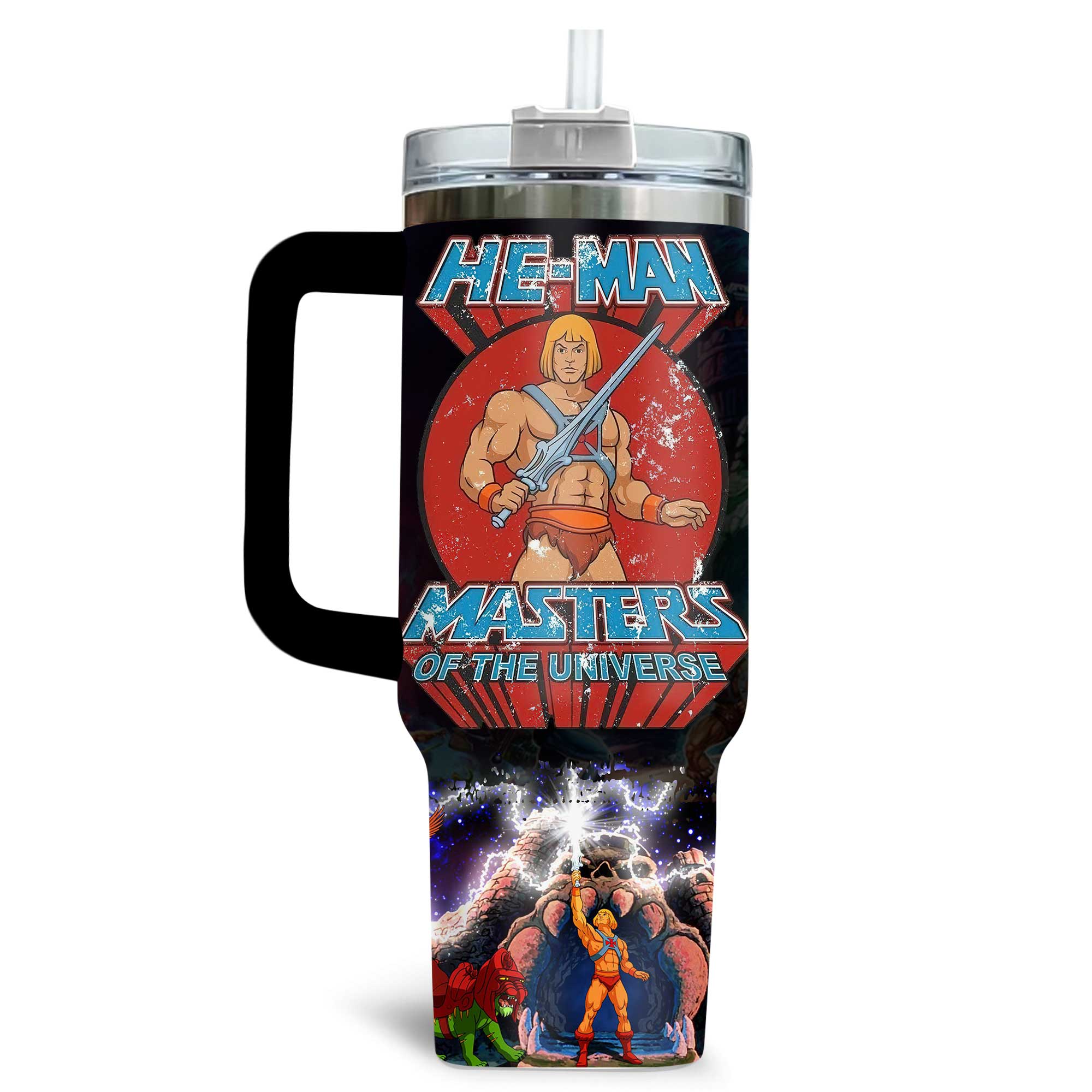 He-Man "Masters of the Universe" Tumbler 40oz with Handle He-Man "Masters of the Universe" Tumbler 40oz with Handle