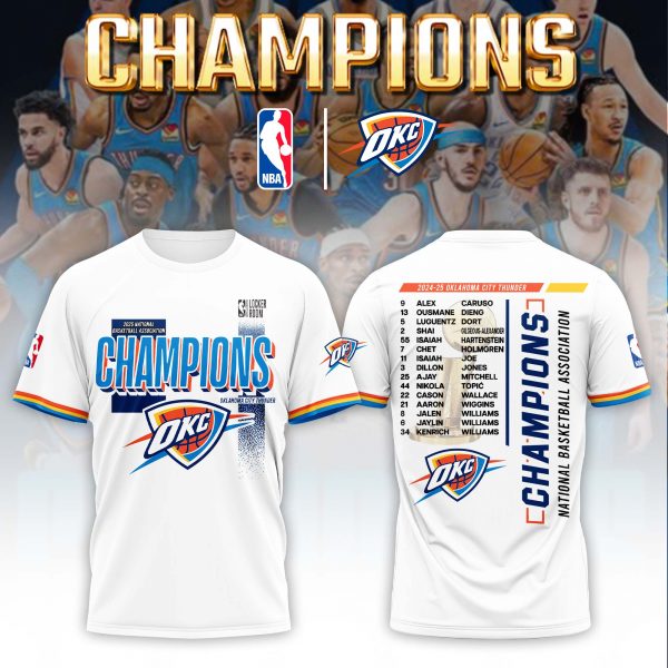 Oklahoma City Thunder 2025 NBA Champions Special Shirt