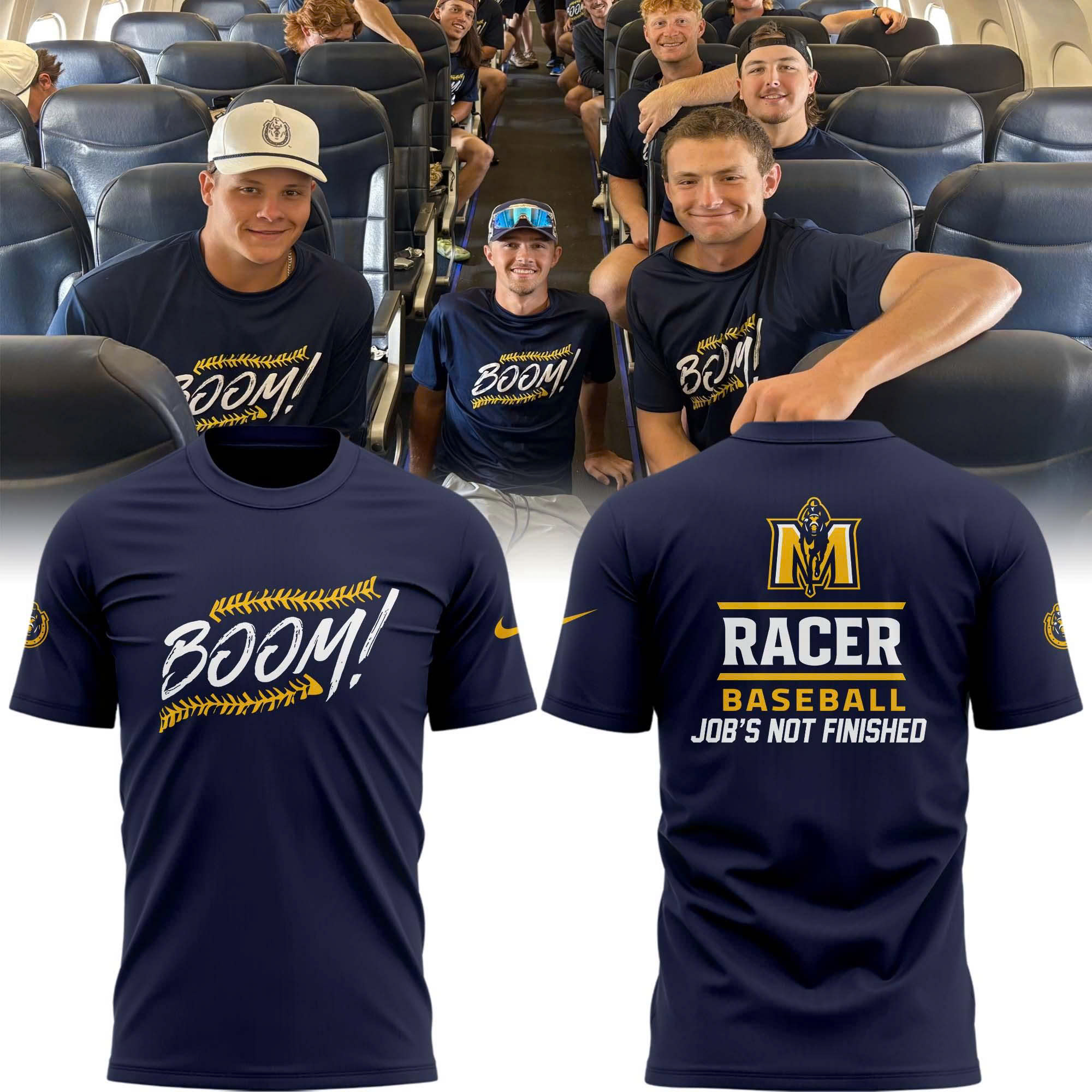 Murray State "Boom!" Job not Finished Special Tee Murray State "Boom!" Job not Finished Special Tee