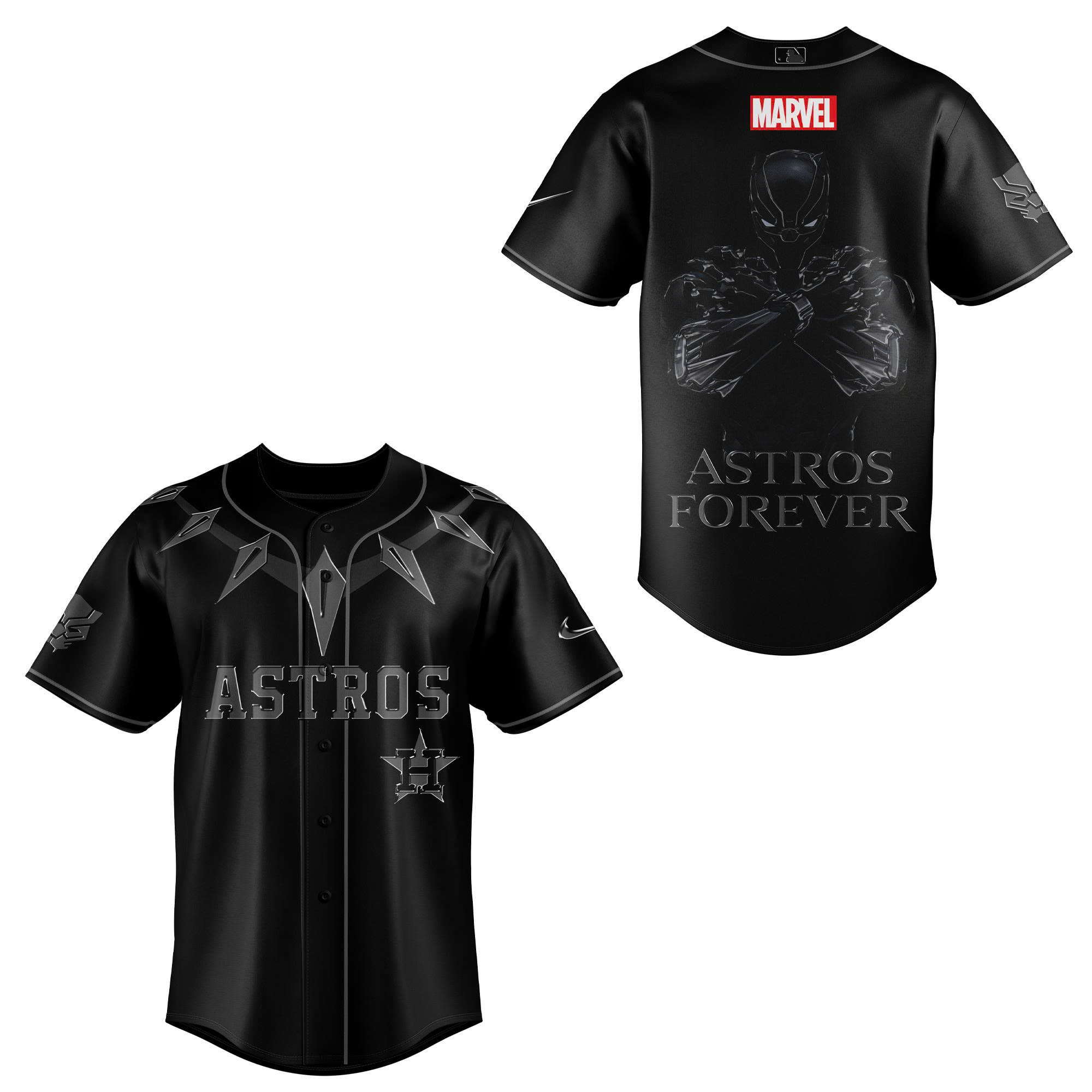 Houston Astros x Black Panther 2025 Baseball Jersey Houston Astros x Black Panther 2025 Baseball Jersey