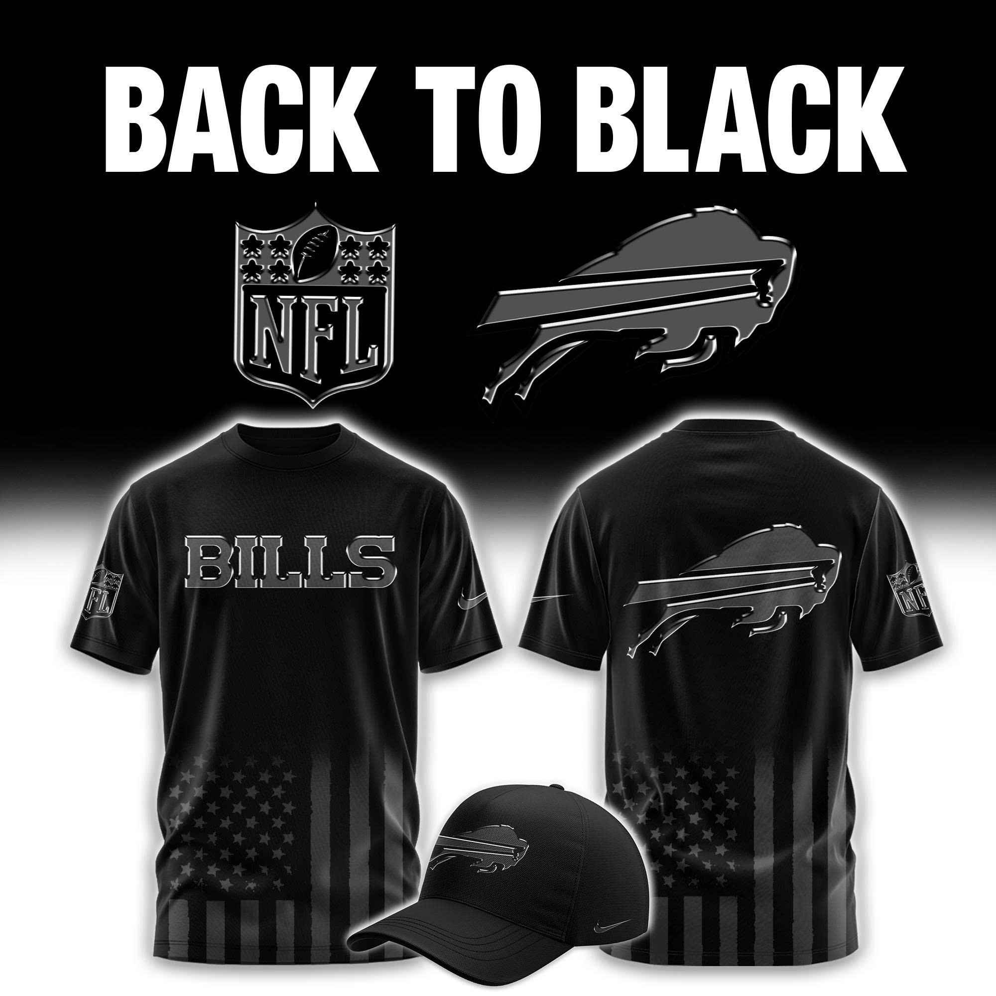 Buffalo Bills x Back To Black Limited Edition Tee Buffalo Bills x Back To Black Limited Edition Tee