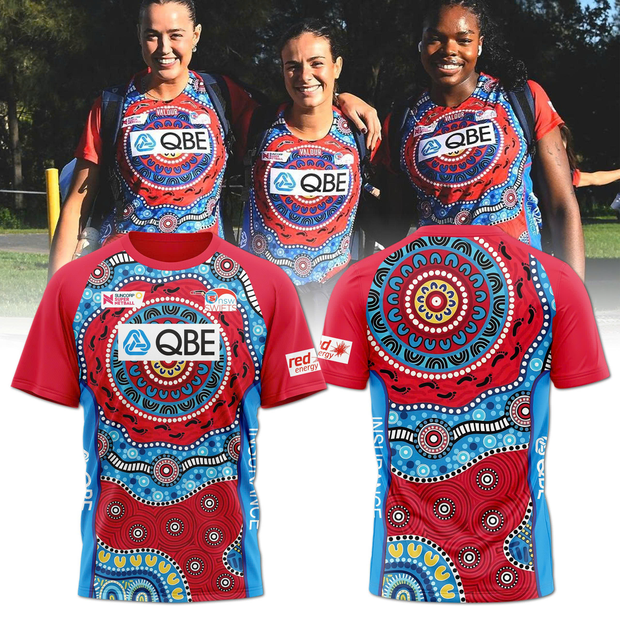 New South Wales Swifts First Nations Warm Up Special Shirt New South Wales Swifts First Nations Warm Up Special Shirt