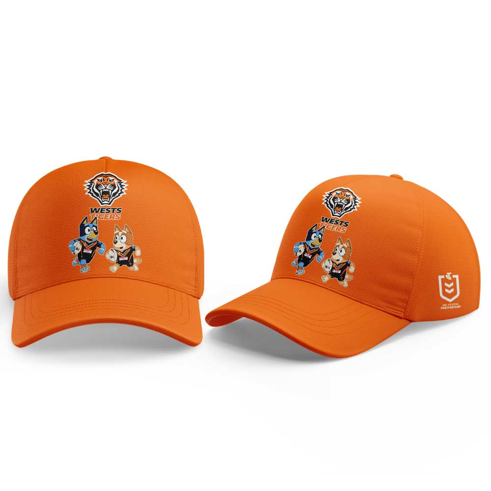 Wests Tigers NRL x Bluey and Bingo 2025 Hoodie Set Wests Tigers NRL x Bluey and Bingo 2025 Hoodie Set