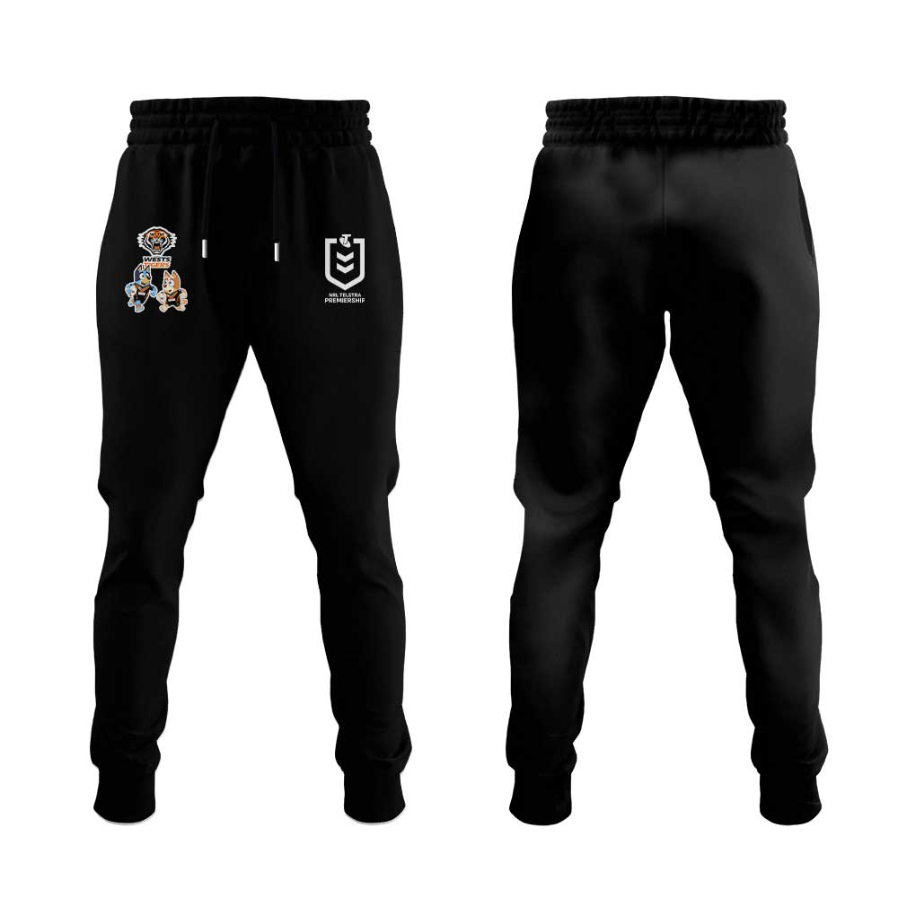 Wests Tigers NRL x Bluey and Bingo 2025 Hoodie Set Wests Tigers NRL x Bluey and Bingo 2025 Hoodie Set