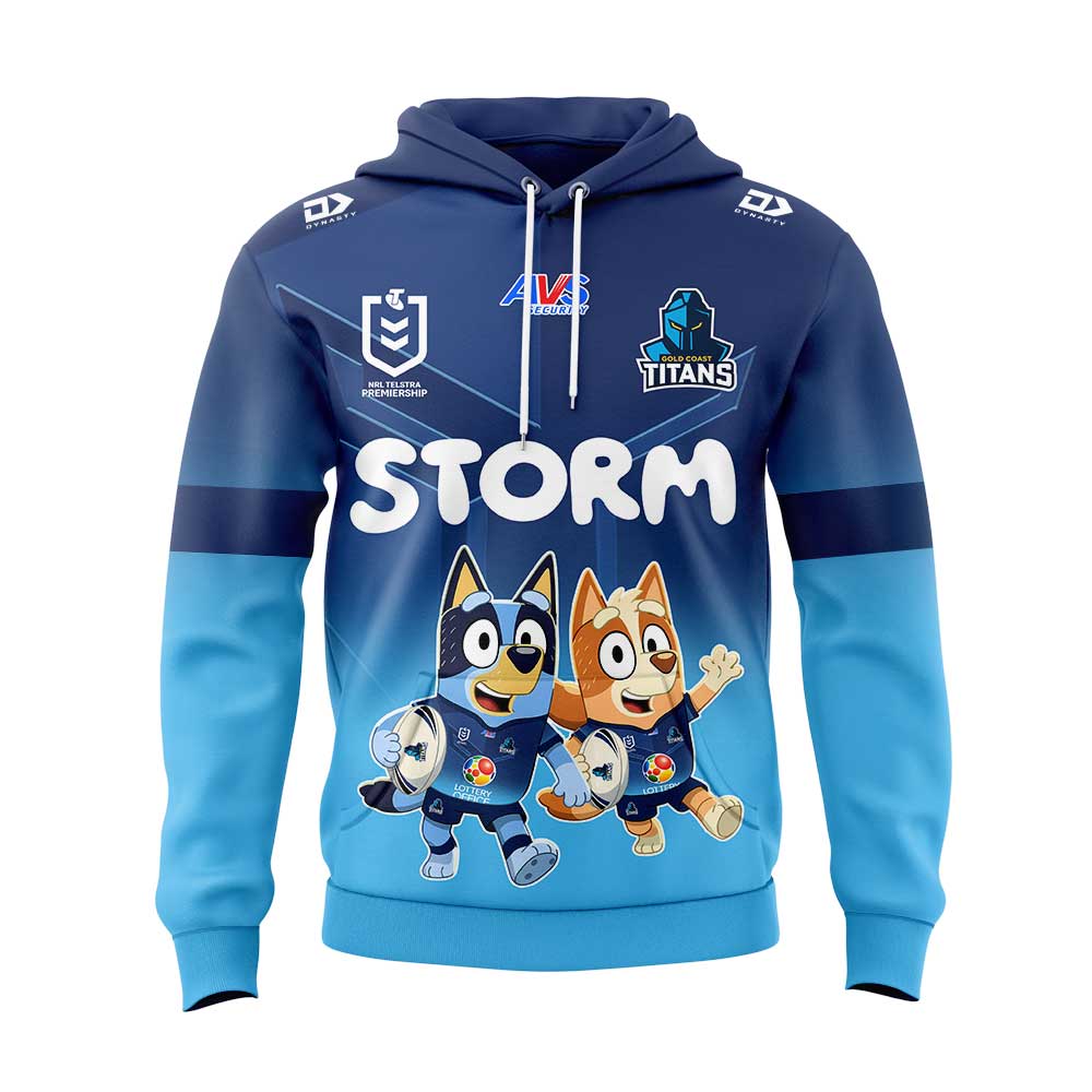 Gold Coast Titans NRL x Bluey and Bingo 2025 Hoodie Set Gold Coast Titans NRL x Bluey and Bingo 2025 Hoodie Set