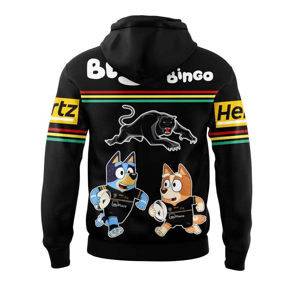 Penrith Panthers NRL x Bluey and Bingo 2025 Hoodie Set Penrith Panthers NRL x Bluey and Bingo 2025 Hoodie Set