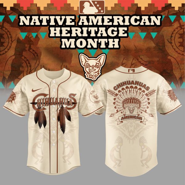 El Paso Chihuahuas Celebrating Native American Heritage Jersey 2025