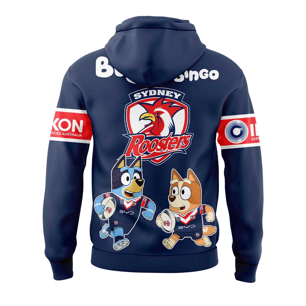 Sydney Roosters NRL x Bluey and Bingo 2025 Hoodie Set Sydney Roosters NRL x Bluey and Bingo 2025 Hoodie Set