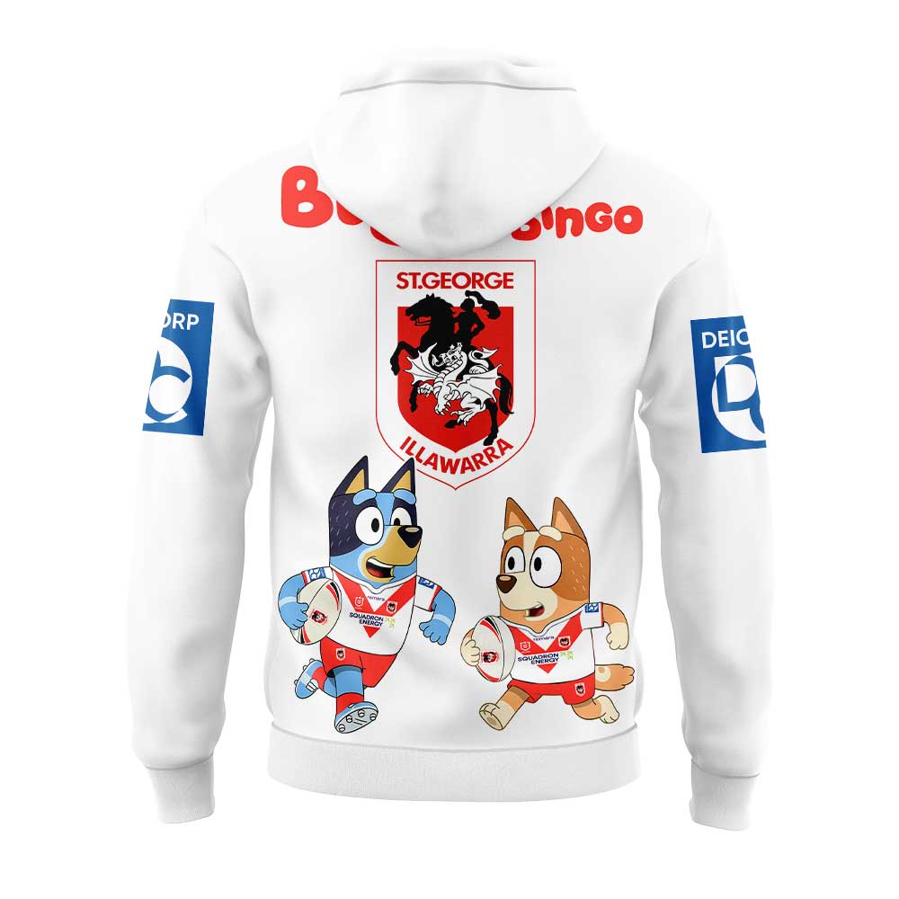 St. George Illawarra Dragons NRL x Bluey and Bingo 2025 Hoodie Set St. George Illawarra Dragons NRL x Bluey and Bingo 2025 Hoodie Set