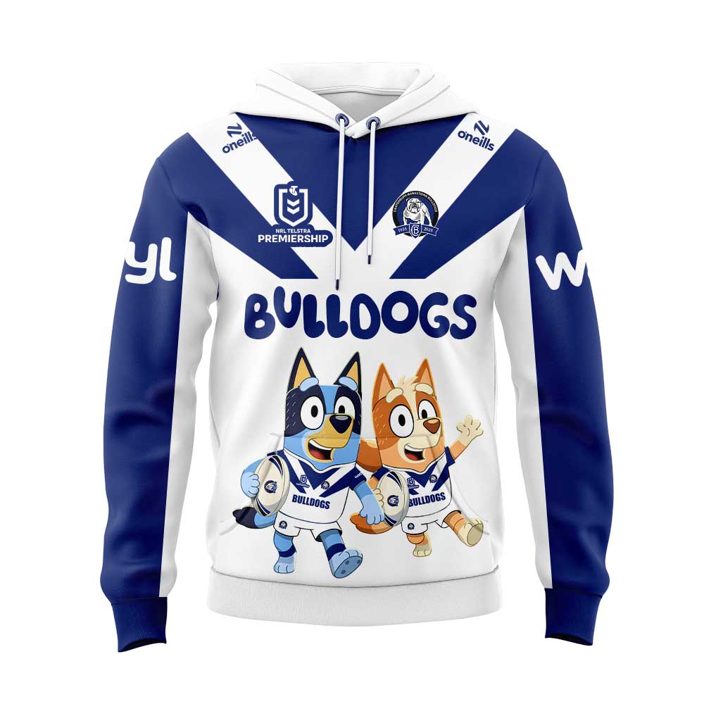Canterbury Bulldogs NRL x Bluey and Bingo 2025 Hoodie Set Canterbury Bulldogs NRL x Bluey and Bingo 2025 Hoodie Set