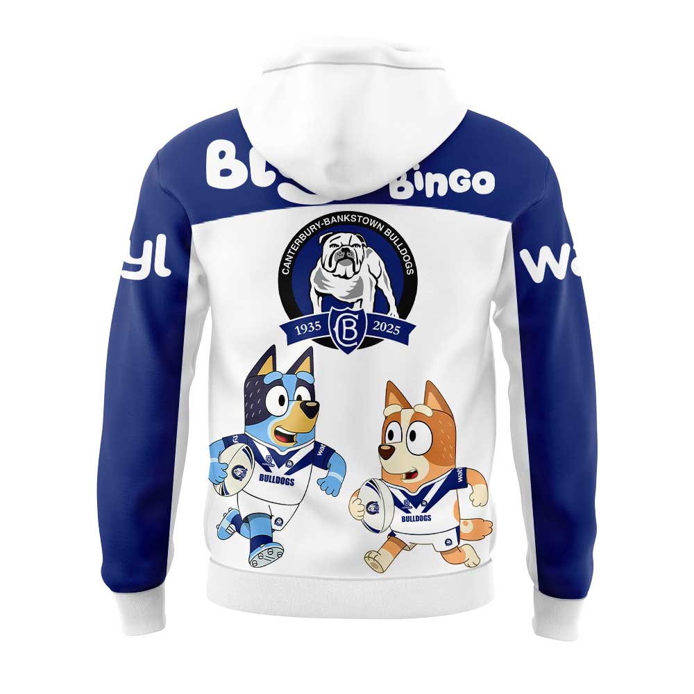 Canterbury Bulldogs NRL x Bluey and Bingo 2025 Hoodie Set Canterbury Bulldogs NRL x Bluey and Bingo 2025 Hoodie Set