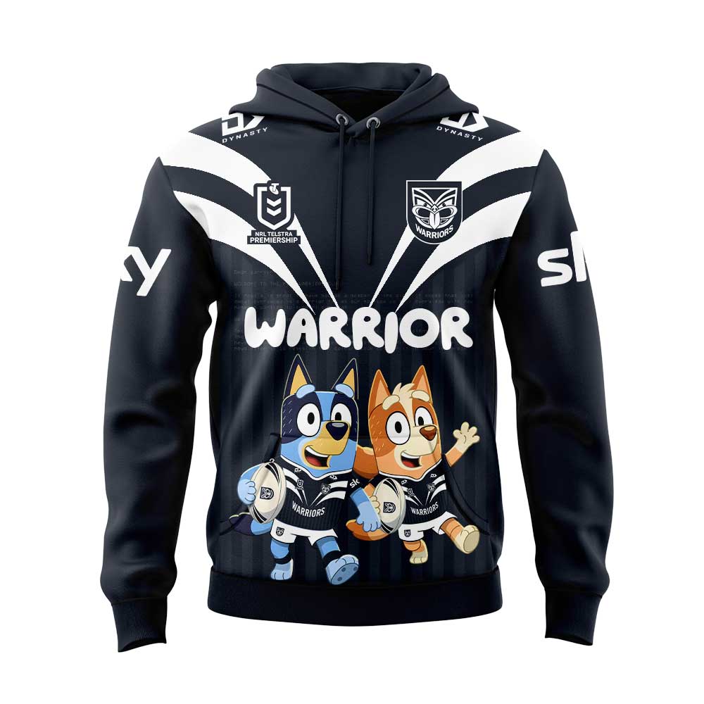 New Zealand Warriors NRL x Bluey and Bingo 2025 Hoodie Set New Zealand Warriors NRL x Bluey and Bingo 2025 Hoodie Set